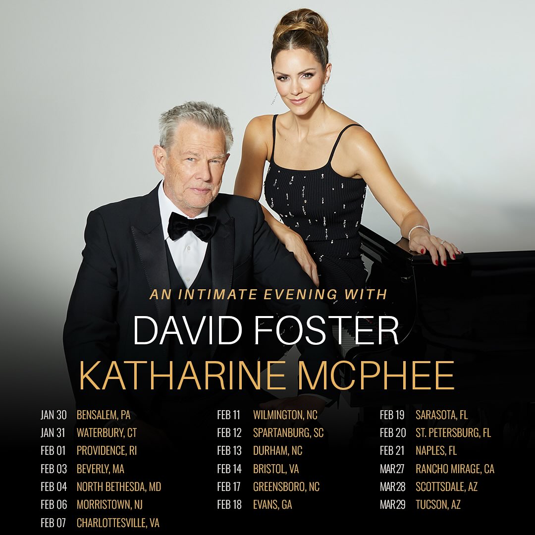 David Foster An Intimate Evening with David Foster and Katharine McPhee Tour Poster 2026–2027